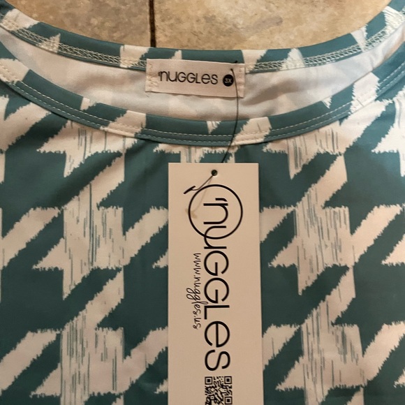 NWT NUGGLES RILYNN top elegant houndstooth 3XL - Picture 3 of 6